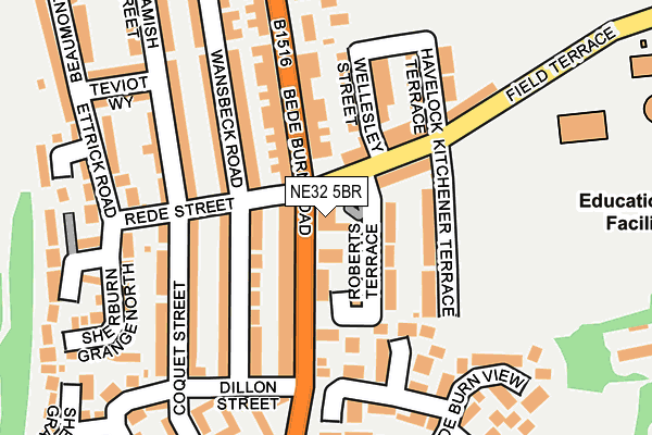 NE32 5BR map - OS OpenMap – Local (Ordnance Survey) NE32 5BR map - OS OpenMap – Local (Ordnance Survey)