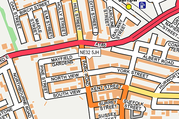 NE32 5JH map - OS OpenMap – Local (Ordnance Survey) NE32 5JH map - OS OpenMap – Local (Ordnance Survey)