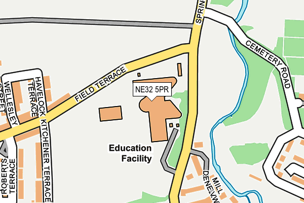 NE32 5PR map - OS OpenMap – Local (Ordnance Survey)