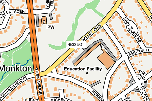 NE32 5QT map - OS OpenMap – Local (Ordnance Survey) NE32 5QT map - OS OpenMap – Local (Ordnance Survey)