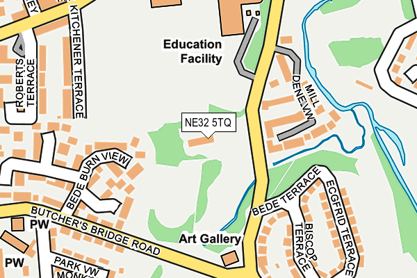 NE32 5TQ map - OS OpenMap – Local (Ordnance Survey) NE32 5TQ map - OS OpenMap – Local (Ordnance Survey)