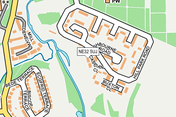 NE32 5UJ map - OS OpenMap – Local (Ordnance Survey) NE32 5UJ map - OS OpenMap – Local (Ordnance Survey)