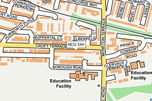 NE32 5XH map - OS OpenMap – Local (Ordnance Survey) NE32 5XH map - OS OpenMap – Local (Ordnance Survey)
