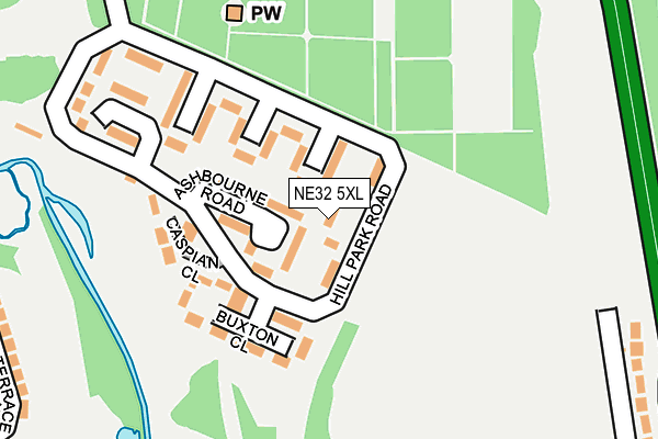 NE32 5XL map - OS OpenMap – Local (Ordnance Survey) NE32 5XL map - OS OpenMap – Local (Ordnance Survey)