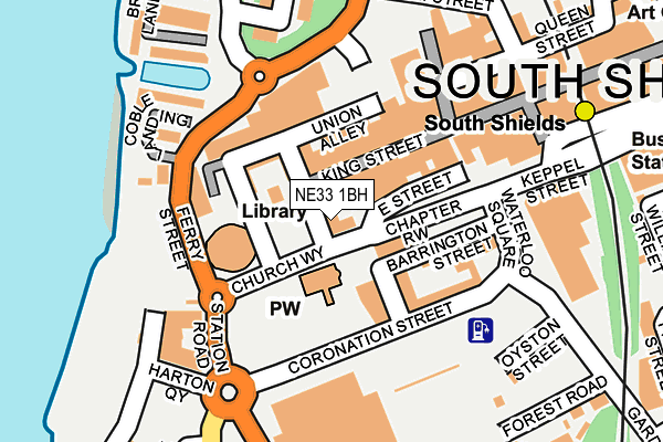 NE33 1BH map - OS OpenMap – Local (Ordnance Survey) NE33 1BH map - OS OpenMap – Local (Ordnance Survey)