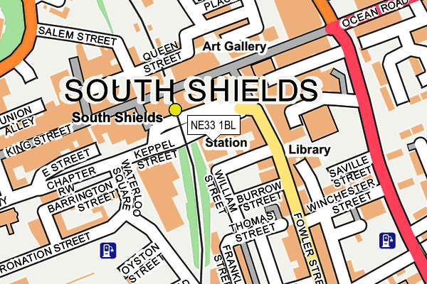 NE33 1BL map - OS OpenMap – Local (Ordnance Survey) NE33 1BL map - OS OpenMap – Local (Ordnance Survey)