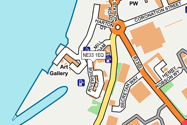 NE33 1EQ map - OS OpenMap – Local (Ordnance Survey) NE33 1EQ map - OS OpenMap – Local (Ordnance Survey)