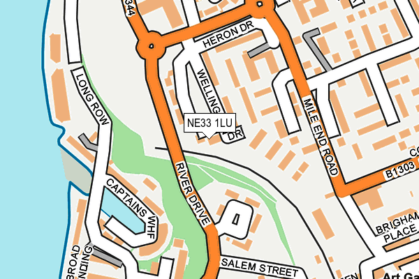 NE33 1LU map - OS OpenMap – Local (Ordnance Survey) NE33 1LU map - OS OpenMap – Local (Ordnance Survey)