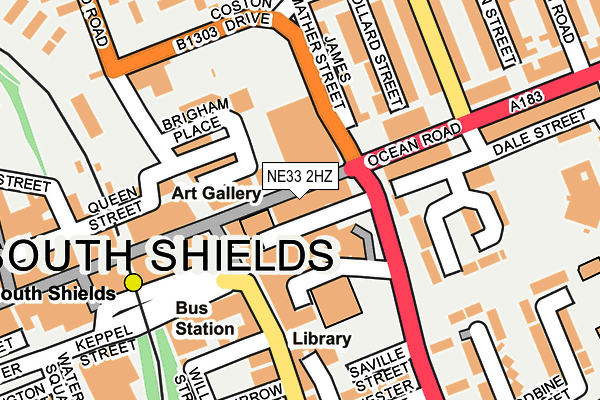 NE33 2HZ map - OS OpenMap – Local (Ordnance Survey) NE33 2HZ map - OS OpenMap – Local (Ordnance Survey)