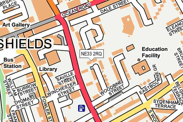 NE33 2RQ map - OS OpenMap – Local (Ordnance Survey) NE33 2RQ map - OS OpenMap – Local (Ordnance Survey)