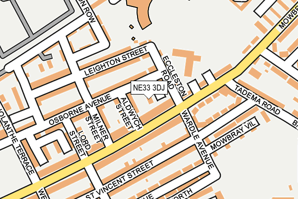 NE33 3DJ map - OS OpenMap – Local (Ordnance Survey) NE33 3DJ map - OS OpenMap – Local (Ordnance Survey)