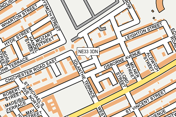 NE33 3DN map - OS OpenMap – Local (Ordnance Survey) NE33 3DN map - OS OpenMap – Local (Ordnance Survey)