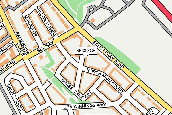 NE33 3GB map - OS OpenMap – Local (Ordnance Survey) NE33 3GB map - OS OpenMap – Local (Ordnance Survey)