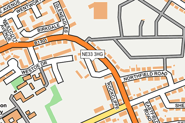NE33 3HG map - OS OpenMap – Local (Ordnance Survey) NE33 3HG map - OS OpenMap – Local (Ordnance Survey)