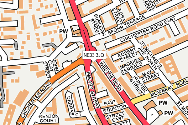 NE33 3JQ map - OS OpenMap – Local (Ordnance Survey) NE33 3JQ map - OS OpenMap – Local (Ordnance Survey)