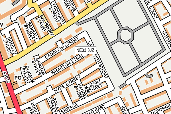 NE33 3JZ map - OS OpenMap – Local (Ordnance Survey) NE33 3JZ map - OS OpenMap – Local (Ordnance Survey)