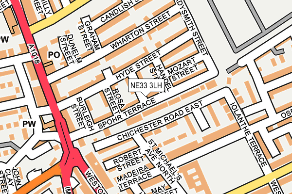 NE33 3LH map - OS OpenMap – Local (Ordnance Survey) NE33 3LH map - OS OpenMap – Local (Ordnance Survey)