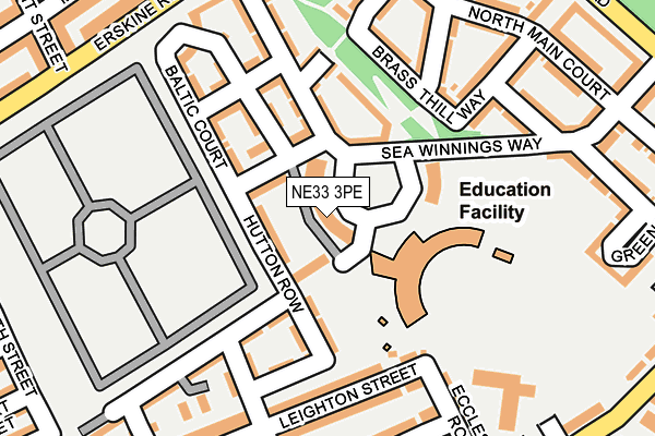 NE33 3PE map - OS OpenMap – Local (Ordnance Survey) NE33 3PE map - OS OpenMap – Local (Ordnance Survey)
