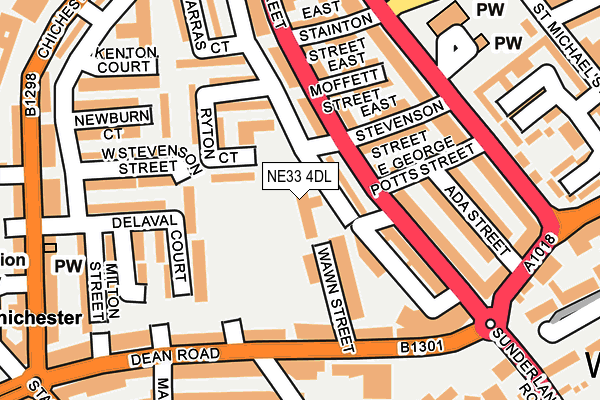 NE33 4DL map - OS OpenMap – Local (Ordnance Survey) NE33 4DL map - OS OpenMap – Local (Ordnance Survey)