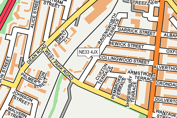 NE33 4JX map - OS OpenMap – Local (Ordnance Survey) NE33 4JX map - OS OpenMap – Local (Ordnance Survey)