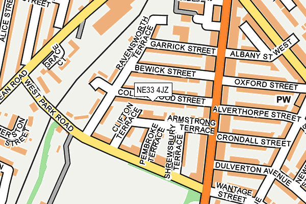 NE33 4JZ map - OS OpenMap – Local (Ordnance Survey) NE33 4JZ map - OS OpenMap – Local (Ordnance Survey)