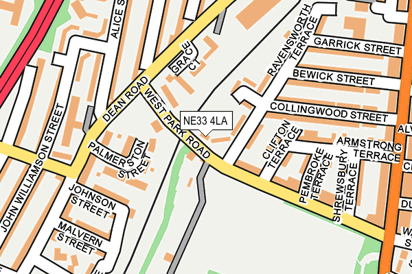 NE33 4LA map - OS OpenMap – Local (Ordnance Survey) NE33 4LA map - OS OpenMap – Local (Ordnance Survey)