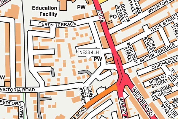 NE33 4LH map - OS OpenMap – Local (Ordnance Survey) NE33 4LH map - OS OpenMap – Local (Ordnance Survey)