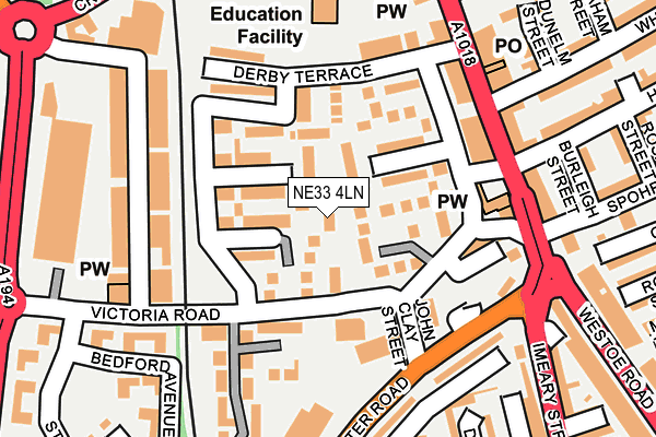 NE33 4LN map - OS OpenMap – Local (Ordnance Survey) NE33 4LN map - OS OpenMap – Local (Ordnance Survey)