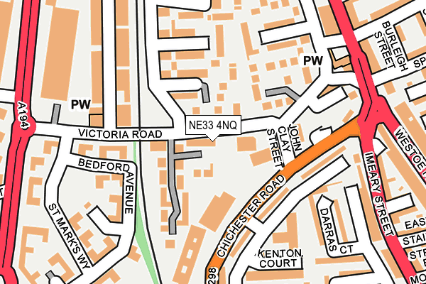 NE33 4NQ map - OS OpenMap – Local (Ordnance Survey)