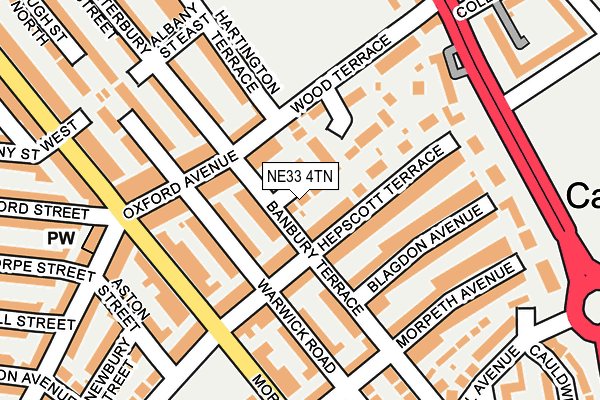 NE33 4TN map - OS OpenMap – Local (Ordnance Survey) NE33 4TN map - OS OpenMap – Local (Ordnance Survey)