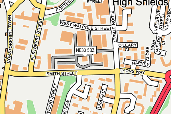 NE33 5BZ map - OS OpenMap – Local (Ordnance Survey) NE33 5BZ map - OS OpenMap – Local (Ordnance Survey)