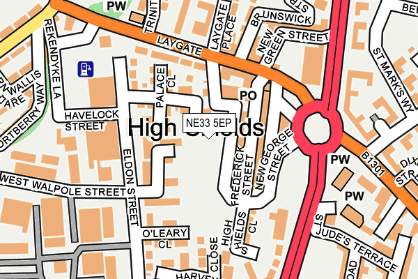 NE33 5EP map - OS OpenMap – Local (Ordnance Survey) NE33 5EP map - OS OpenMap – Local (Ordnance Survey)