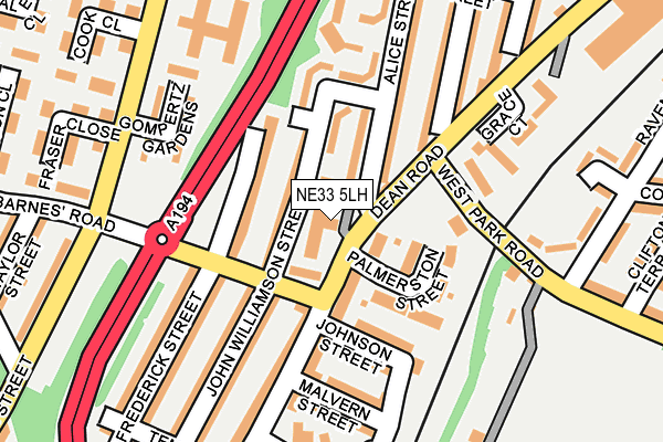 NE33 5LH map - OS OpenMap – Local (Ordnance Survey) NE33 5LH map - OS OpenMap – Local (Ordnance Survey)