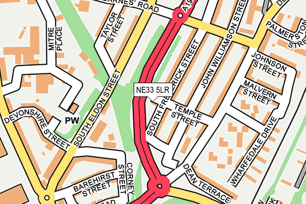 NE33 5LR map - OS OpenMap – Local (Ordnance Survey) NE33 5LR map - OS OpenMap – Local (Ordnance Survey)