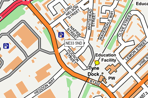 NE33 5ND map - OS OpenMap – Local (Ordnance Survey) NE33 5ND map - OS OpenMap – Local (Ordnance Survey)