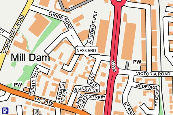 NE33 5RD map - OS OpenMap – Local (Ordnance Survey) NE33 5RD map - OS OpenMap – Local (Ordnance Survey)