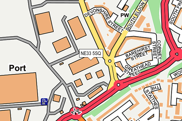 NE33 5SQ map - OS OpenMap – Local (Ordnance Survey) NE33 5SQ map - OS OpenMap – Local (Ordnance Survey)
