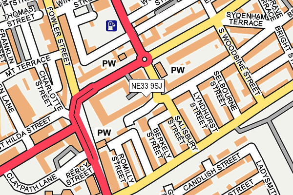 NE33 9SJ map - OS OpenMap – Local (Ordnance Survey) NE33 9SJ map - OS OpenMap – Local (Ordnance Survey)