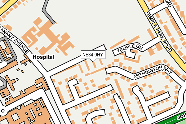 NE34 0HY map - OS OpenMap – Local (Ordnance Survey) NE34 0HY map - OS OpenMap – Local (Ordnance Survey)