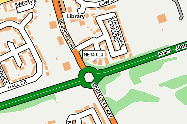 NE34 0LJ map - OS OpenMap – Local (Ordnance Survey) NE34 0LJ map - OS OpenMap – Local (Ordnance Survey)