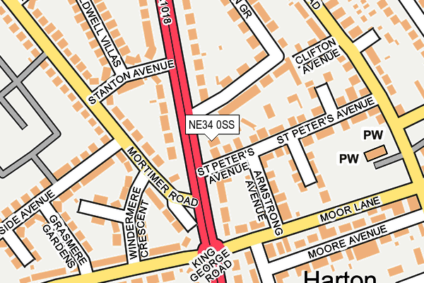 NE34 0SS map - OS OpenMap – Local (Ordnance Survey) NE34 0SS map - OS OpenMap – Local (Ordnance Survey)