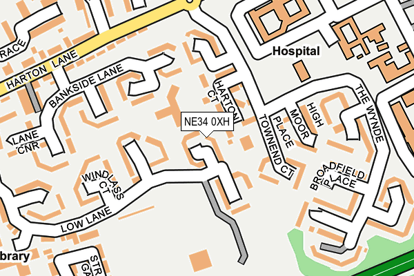 NE34 0XH map - OS OpenMap – Local (Ordnance Survey) NE34 0XH map - OS OpenMap – Local (Ordnance Survey)