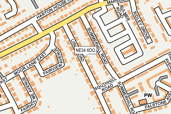 NE34 6DQ map - OS OpenMap – Local (Ordnance Survey) NE34 6DQ map - OS OpenMap – Local (Ordnance Survey)