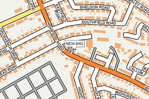 NE34 6HQ map - OS OpenMap – Local (Ordnance Survey) NE34 6HQ map - OS OpenMap – Local (Ordnance Survey)