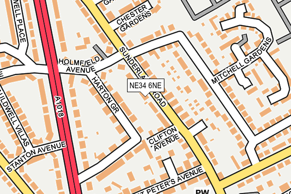 NE34 6NE map - OS OpenMap – Local (Ordnance Survey) NE34 6NE map - OS OpenMap – Local (Ordnance Survey)