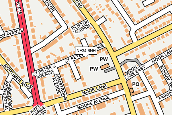 NE34 6NH map - OS OpenMap – Local (Ordnance Survey) NE34 6NH map - OS OpenMap – Local (Ordnance Survey)