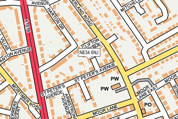 NE34 6NJ map - OS OpenMap – Local (Ordnance Survey) NE34 6NJ map - OS OpenMap – Local (Ordnance Survey)