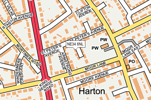 NE34 6NL map - OS OpenMap – Local (Ordnance Survey) NE34 6NL map - OS OpenMap – Local (Ordnance Survey)
