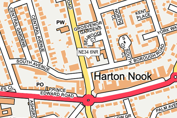 NE34 6NR map - OS OpenMap – Local (Ordnance Survey) NE34 6NR map - OS OpenMap – Local (Ordnance Survey)