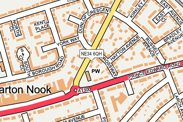 NE34 6QH map - OS OpenMap – Local (Ordnance Survey) NE34 6QH map - OS OpenMap – Local (Ordnance Survey)